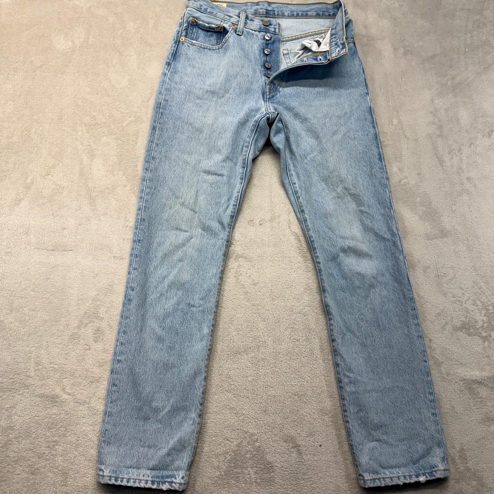 Levi's 501 Jeans Women's 26 Original Straight Leg Light Blue Button Fly Denim